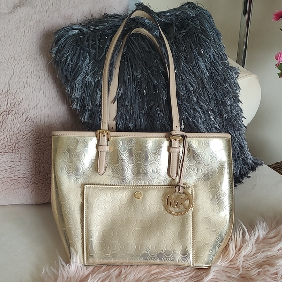 Michael Kors Shimmering Gold Tote - Picture 1 of 6